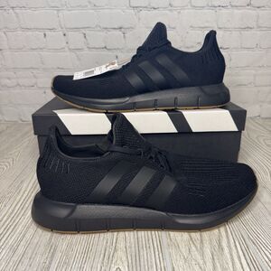 Adidas Swift Run 1.0 Shoes Men’s 12.5 Black Gum Running Sportswear IE7476 New
